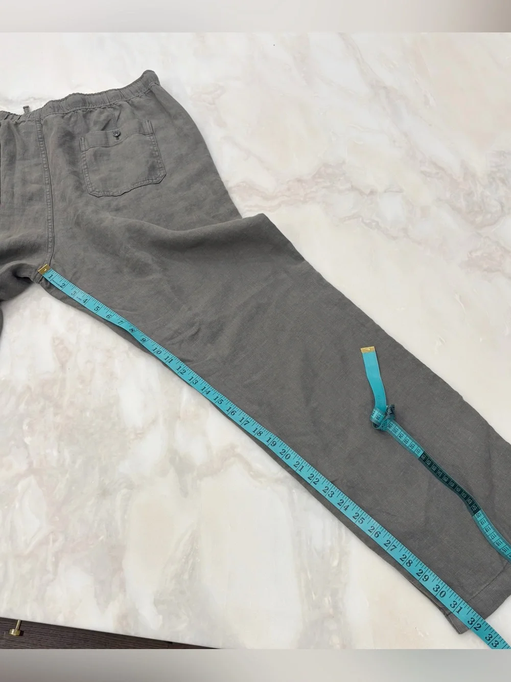 Todd Snyder Men’s Straight Fit Linen Beach Pant Size XXL New Wrought Iron
